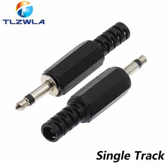 5PCS 3.5mm 1/8 "Enkele/Dubbele Kanaals Stereo Plug Lassen Type Audio Stekker 3.5 Socket 2,3,4 Sectie adapter connectoren leger groen