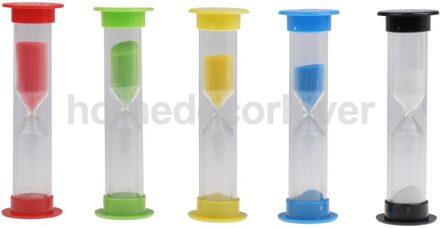 5Pcs 30 Seconden & 1 + 3 + 5 + 10 Minuten Plastic Kleurrijke Zandloper Zandloper Zand Klok Timers bureau Accessoire Home Decoratie