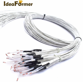 5pcs 3D Pringter 100K ohm NTC 3950 Thermistors Sensors with Cable 3D Printers Parts For Reprap Mend Part Temperature Accessories