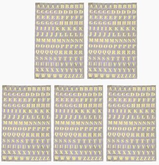 5Pcs 3Mm Alfabet Letters Chunky Glitter Epoxyhars Decoratieve Stickers Engkish Letters Cijfers Uv Epoxyhars Vullingen GD-A