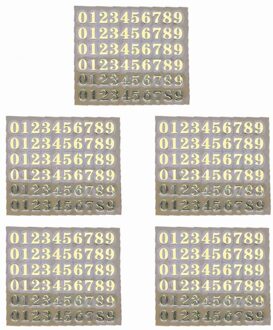 5Pcs 3Mm Alfabet Letters Chunky Glitter Epoxyhars Decoratieve Stickers Engkish Letters Cijfers Uv Epoxyhars Vullingen GD-C