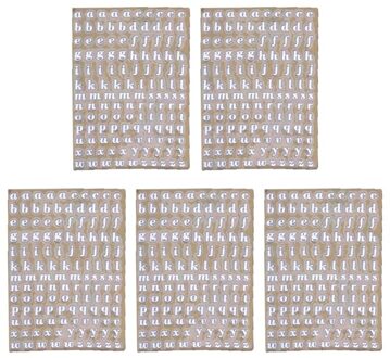 5Pcs 3Mm Alfabet Letters Chunky Glitter Epoxyhars Decoratieve Stickers Engkish Letters Cijfers Uv Epoxyhars Vullingen S-B