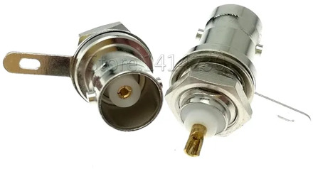 5Pcs 50KY BNC socket panel Q9 female For Video BNC Connector Conversion Oscilloscope Socket Signal Source