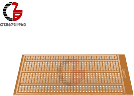 5Pcs 5x10cm Universal Solderless PCB Test Breadboard Single Side Copper Prototype Paper Tinned Plate Bread Board Joint holes DIY