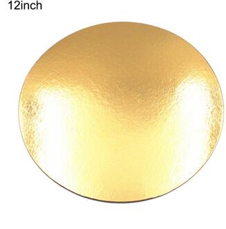 5Pcs 8/10/12/14 Inch Goud Ronde Cake Board Cirkel Base Cupcakes Stand Papier Case Liners Partij gebak Bakken Mat Partij Decoratie f