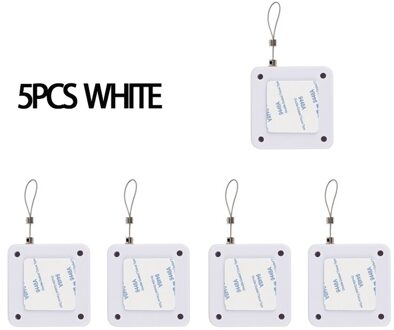 5Pcs 800G Pull Automatische Sensor Deur Dichter Automatisch Dicht Voor Alle Deuren Punch-Gratis Staal Touw 2 kleur & 10 Haak Lengte 1.2M 5stk wit