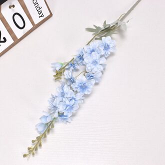 5Pcs 87Cm Europese Hyacint Kunstbloem 2 Vork Getuft Delphinium Bruiloft Thuis Woonkamer Ingemaakte Kunstmatige Bloemen 4