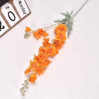 5Pcs 87Cm Europese Hyacint Kunstbloem 2 Vork Getuft Delphinium Bruiloft Thuis Woonkamer Ingemaakte Kunstmatige Bloemen