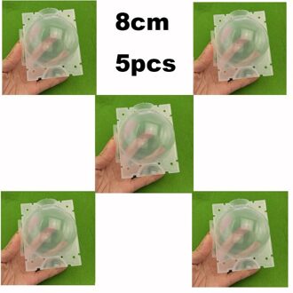 5Pcs 8Cm Fruit Plant Boom Wroeten Bal Wortel Doos Plastic Transparante Bloem Enten Rooter Groeiende Hoge Druk fokken transparant type 2