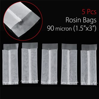 5Pcs 90M Micron 1.5X3 Nylon Mesh Rosin Olie Druk Filter Tassen Lege Geurende Theezakjes String genezen Seal Filter Papier Voor Kruid Thee