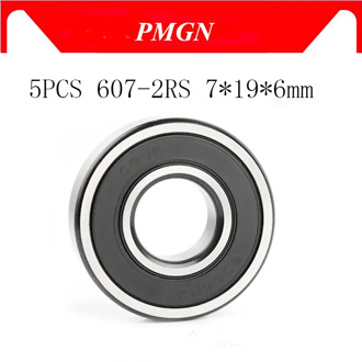 5PCS ABEC-5 607-2RS 607 RS 607 2RS 607RS 7x19x6 mm Miniature Rubber Sealed Ball High quality Deep Groove Ball Bearing
