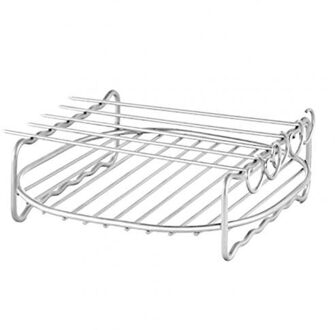 5Pcs Air Friteuse Kooi Dish Bakken Pan Rack Pizza Lade Pot Accessoires Fit