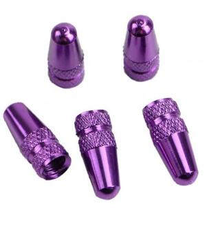5Pcs Aluminium Road Mtb Bike Buis Band Fietsband Wiel Fv Frans Ventiel Cap Presta Air Valve Caps Paars