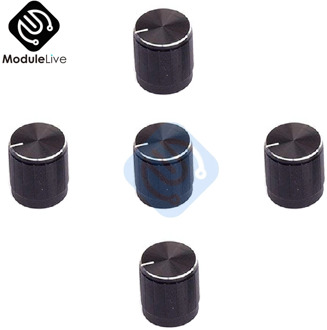 5PCS Aluminum Alloy Encoder Knob Half Shaft Hole Caps For KY-040 360 Degree Rotary Module For Arduino Brick Sensor Switch
