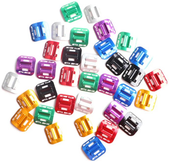 5pcs Aluminum Aolloy Wire Bike Bicycle Cycle MTB C-Clips Buckle Hose Brake Line Gear Cable Housing Guide Brake Deduction Bicycle