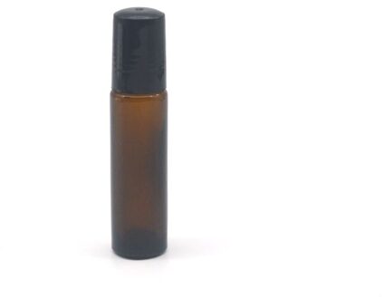 5Pcs Amber Roller Op Glazen Fles Lege Parfum Etherische Olie Fles 10Ml Roll-On Sample Fles