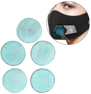 5pcs Anti Pollution Air Purifier Washable Reusable Activated Carbon Filter for Smart Electric Anti Dust Face Protector