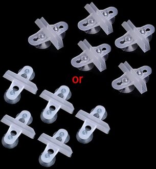 5Pcs Aquarium Fish Tank Divider Zuignap Divider Plastic Sheet Houder Set