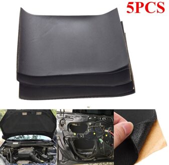 5Pcs Auto Geluiddempende Mat 50X80cm Motor Schuim Katoen Sticker Geluiddempende Isolatie 10Mm Dikke