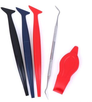 5Pcs Auto Stickers Hardheid Wrap Vinyl Gereedschap Exterieur Accessoires Micro Zuigmond Schraper Auto Micro Pakking Zuigmond