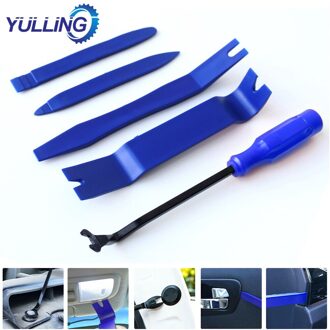 5Pcs Auto Trim Removal Tool Kit Set Deur Panel Fastener Duurzaam Veilig Auto Dashboard Plastic Gereedschap Remover