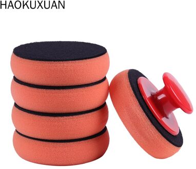 5Pcs Auto Wassen Wax Polish Polijsten Pad Spons Schoonmaakdoekje Microfiber Applicator Voor Auto Polijstmachine Waxen