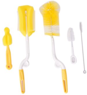 5Pcs Baby Fles Spons Borstel Cup Glazen Wassen Schoonmaken Keuken Cleaner Gereedschap
