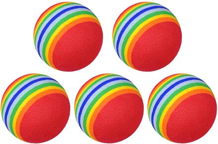 5pcs/bag Golf Balls EVA Colorful Foam Soft Sponge Balls For Golf/Tennis Training Solid Color For Outdoor Golf Practice Balls