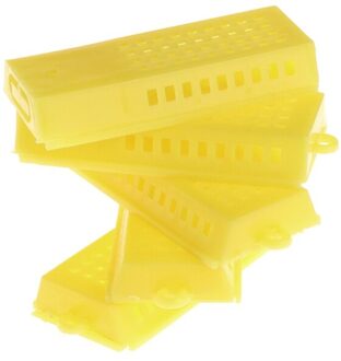 5Pcs Bee Boxs Honing Bijenteelt Plastic Bijenkorf Kooi Catching Tool Bewegende Apparatuur
