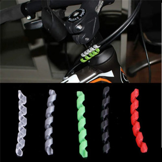 5Pcs bicycle brake cable protective sleeve, cable shell protector mountain bike cable spiral sleeve