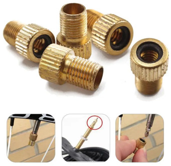 5Pcs Bicycle Valve Wheel Tire Transfer Valve Adapter Presta To Schrader Cinverter Road Bike Cycle Bicycle Punp Tube TSLM1