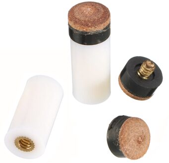 5Pcs Biljart Vervanging Set Biljartkeu Tips 12Mm Pool Biljart Keu Adereindhulzen 5x Schroef-Op Tips voor Snooker