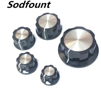 5Pcs Binnenste Gat 6Mm MF-A01 A02 A03 A04 A05 Potentiometer Snelheidsregeling Knop Bakelieten Knop MF-A03
