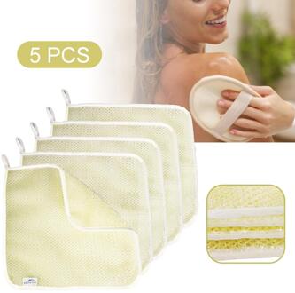 5Pcs Body Care Badhanddoek Modder Peeling Exfoliërende Handdoek Make Remover Exfoliërende Badhanddoek Make Up Remover Doek