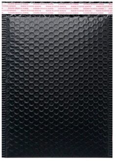 5Pcs Bubble Mailers Gevoerde Enveloppen Gevoerd Poly Mailer Self Seal Zwart Metallic Tassen, Bubble Mailing Zakken 16X23cm