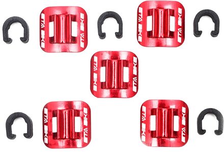 5Pcs C-Type Vaste Klem Remkabel Gids Fiets Tubing Aluminium C Vorm Clip Fietsen Levert nee.2