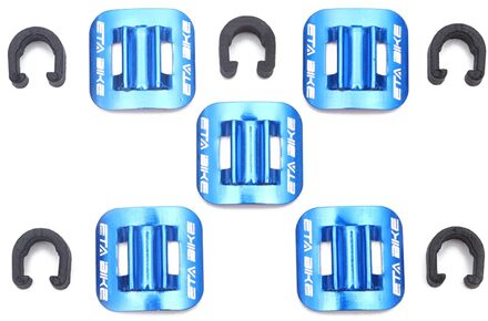 5Pcs C-Type Vaste Klem Remkabel Gids Fiets Tubing Aluminium C Vorm Clip Fietsen Levert nee.3