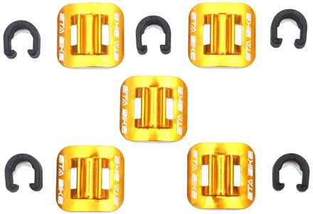 5Pcs C-Type Vaste Klem Remkabel Gids Fiets Tubing Aluminium C Vorm Clip Fietsen Levert nee.4