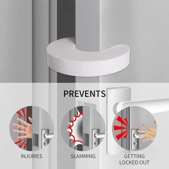 5Pcs C Vormige Schuim Deur Stoppers Baby Veiligheid Vingerknelbeveiliging Guard Voorkomen Deur Verwondingen Voor Kids Kind Beschermen