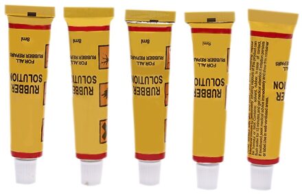 5pcs Cement Rubber Binnenband Reparatie Punctie Koude Patch Oplossing kit Lijm Lijm Bike Lijm Fiets Reparatie Tool 8 ML