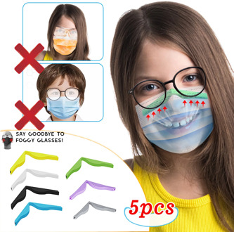5pcs Children Kids Silicone Nose Bridge Holder Winter Prevent Eye Glasses From Fogging Face Mask Brackets mascarillas FL50