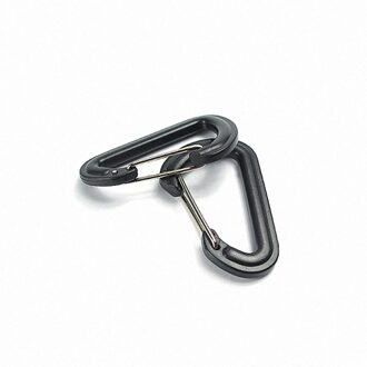 5PCS D Shape Plastic Carabiner D-Ring Key Chain Spring Hook Molle Clasp Buckle Climbing Outdoor Tool