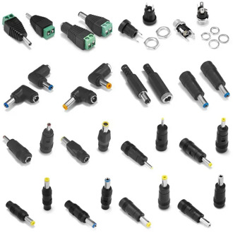 5pcs DC Connector 5.5*2.1mm 5.5*2.5mm 3.5*1.35mm 4.0*1.7mm Jack Female Male Plug Adapter For DC Cable CCTV LED Lighting Adapter