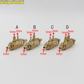 5PCS Dental Chair Unit 4 Holes Standard foot valve Circular Pedal 4 holes foot control switch valve