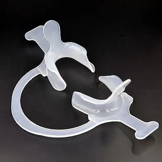 5pcs Dental Cheek Lip Retractor Mouth Opener C-Shape with Handle White large