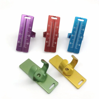 5pcs Dental Instruments Endo Aluminium Finger Rulers Span Measure Scale 5colors