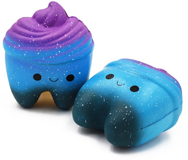 5pcs Dental Teeth Shape Squeeze Gift Slow Rising Cute Cartoon Hand Spinner Stretchy Relax Squishy Toy Dentist Gift