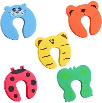5Pcs Deurstopper Deurknop Muur Bescherming Kinderen Reuk Shockproof Stop Siliconen Deurklink Stopper