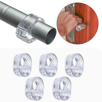 5Pcs Deurstopper Transparante Silicagel Deuren Handvat Buffer Baby Veiligheid Kinderen Bescherming Shockproof Pad Meubels Beschermende type O