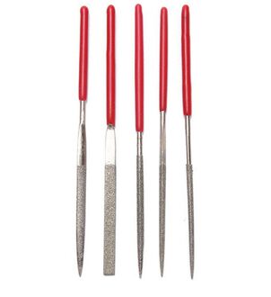 5Pcs Diamond Naaldvijlen Set Houtsnijwerk Tool Kits Metal Polijsten Handmatige Bestand Diy Craft Houtbewerking Gereedschap